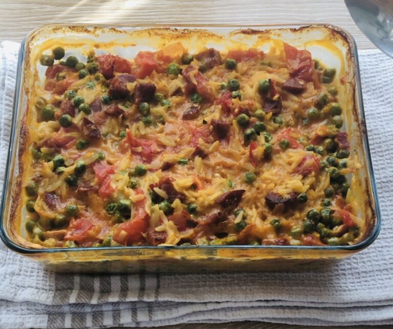 one pot orzo chorizo