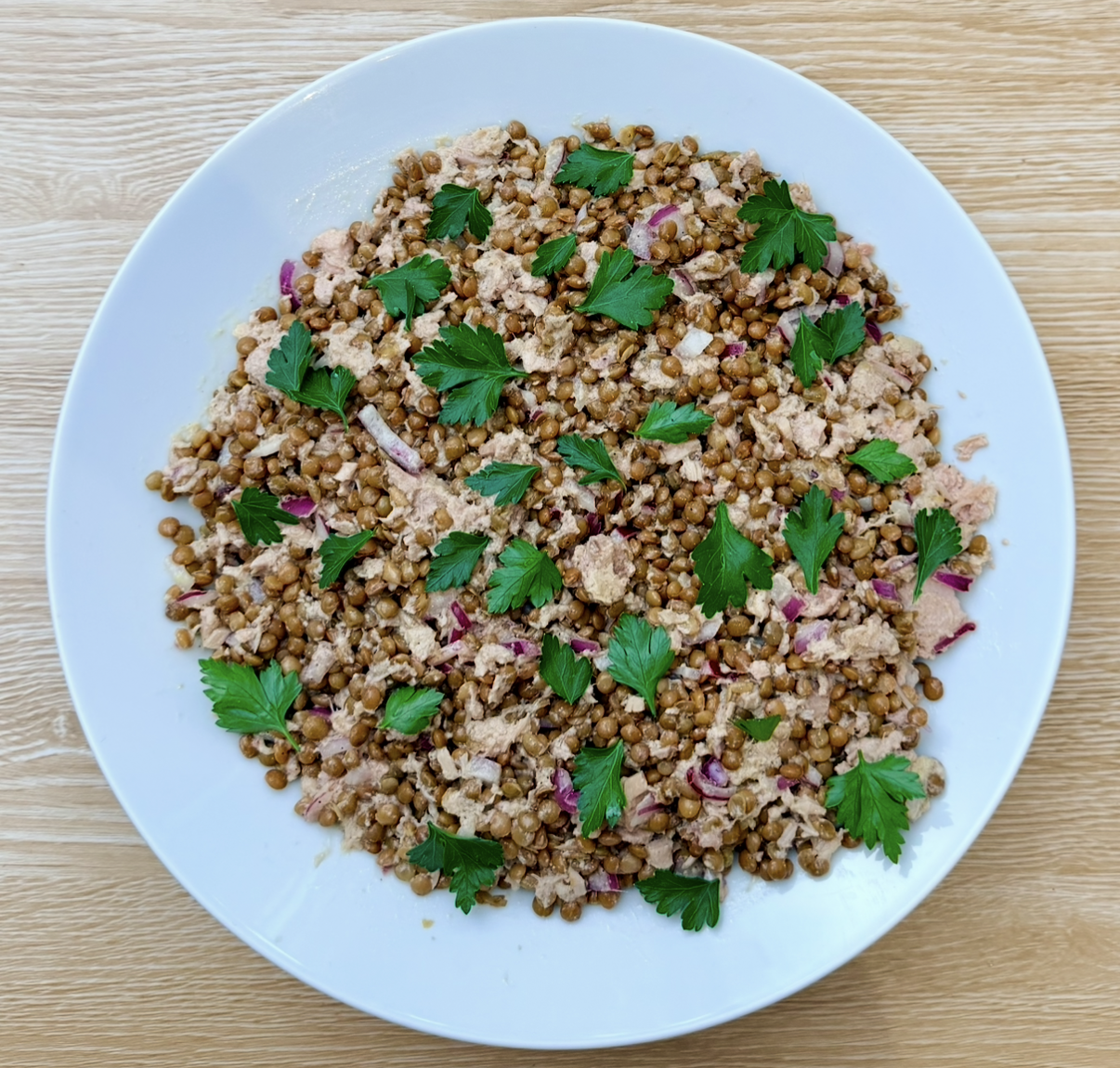 Salade lentilles & thon express