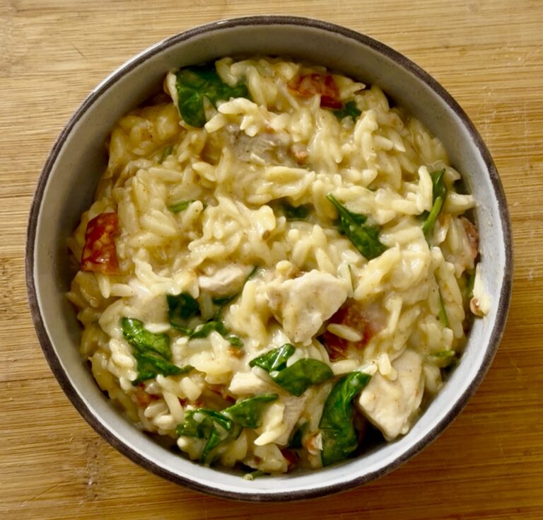 one pot poulet orzo épinards