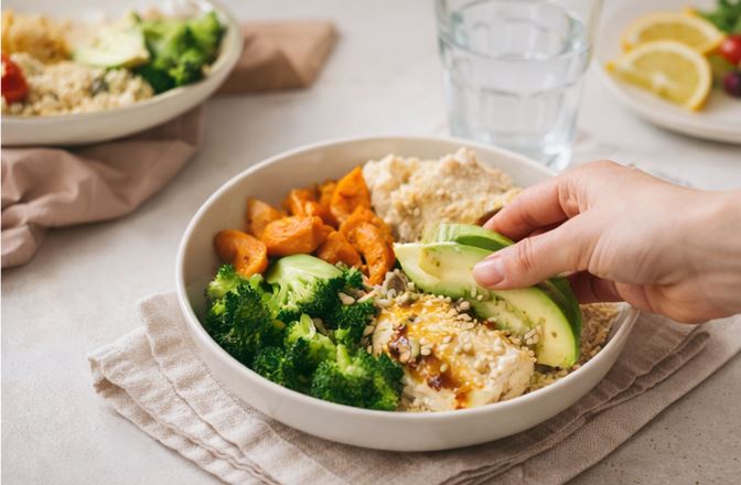 Assiette équilibrée, détail