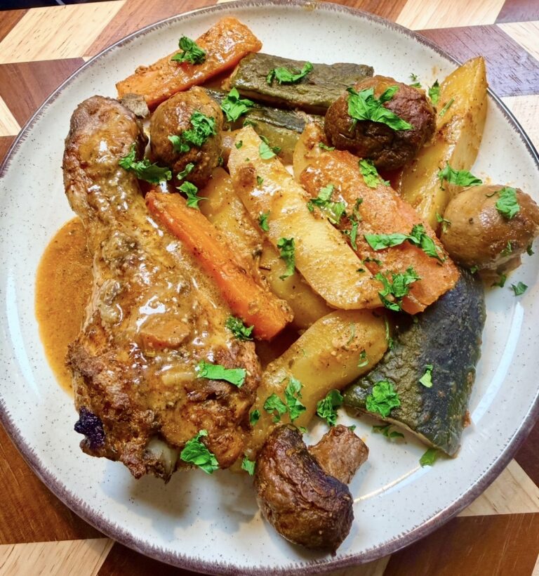 Poulet du dimanche. Au four & légumes (4 pers)